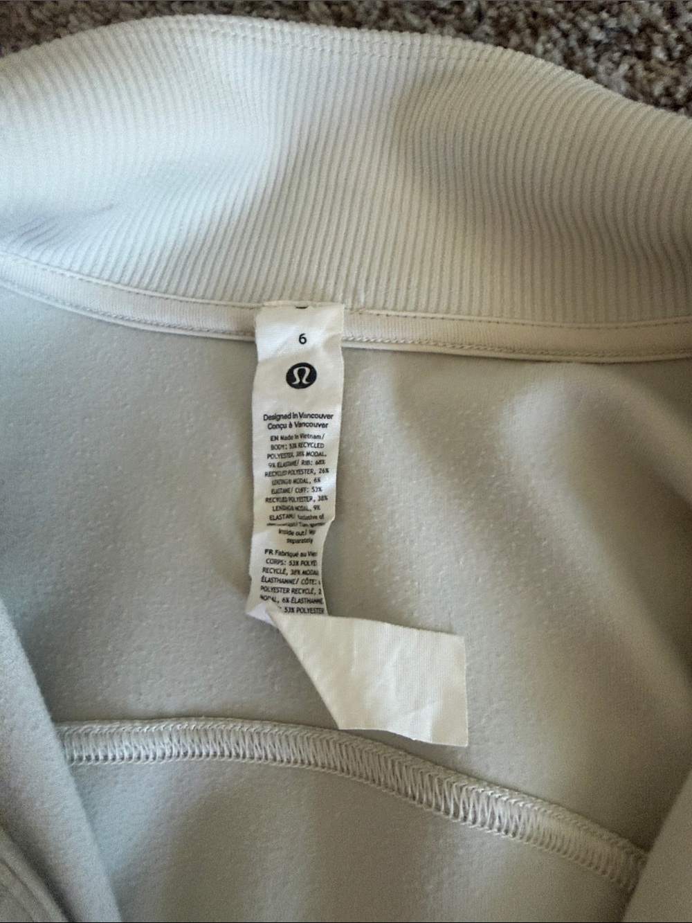 Lululemon Cropped Half-Zip Pullover - Picture 2 of 6